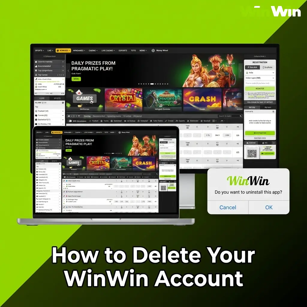 Step-by-step guide on how to delete your WinWin account including settings navigation and contacting support