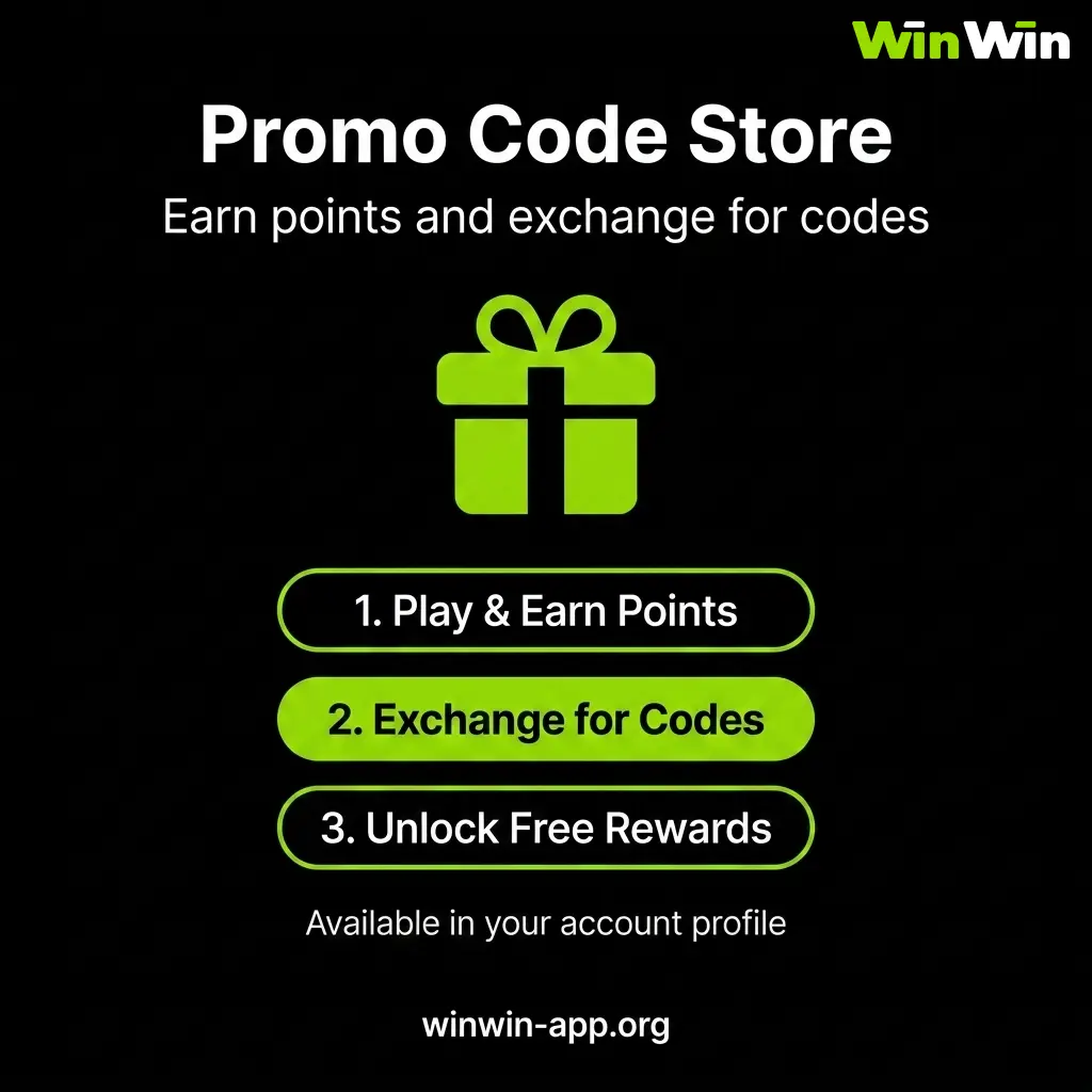 Earn points and exchange for codes at the WinWin.