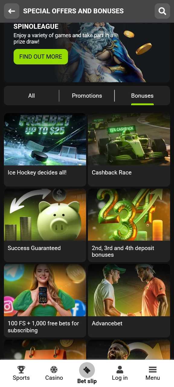 Claim generous promotions and welcome bonuses inside the WinWin App.