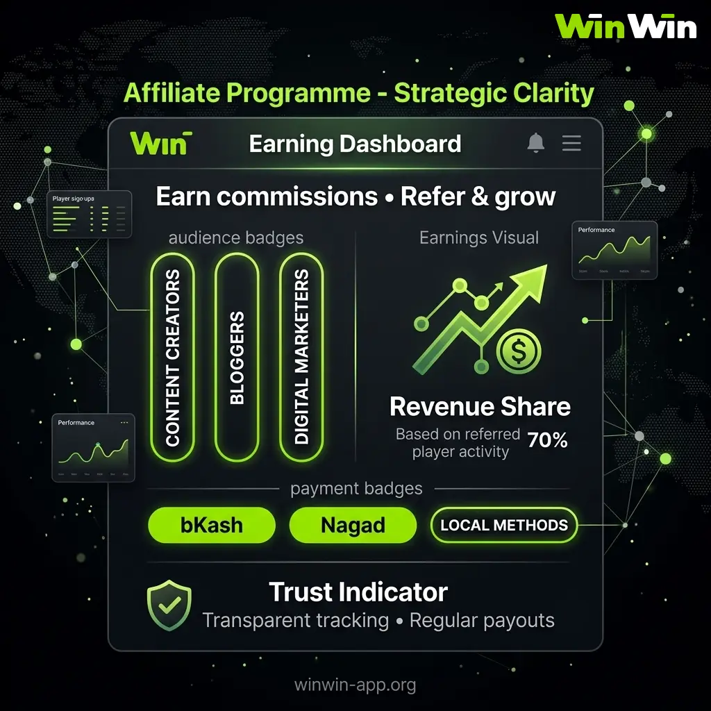 WinWin affiliate programme for Bangladesh creators