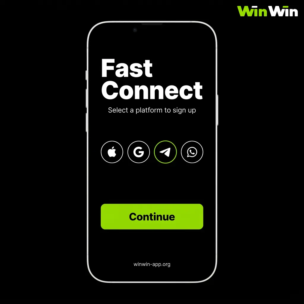 WinWin social media login steps using Facebook or Google account on app or website for quick passwordless access.